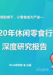 2020年休闲零食行业深度研究报告：疫情影响下，小零食成大产业