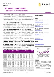 医药生物行业2020年下半年投资策略：“疫”后寻机，长受益+快复苏