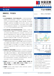 电力设备行业中期策略：消纳充足，平价成长