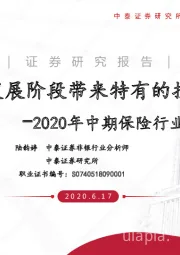 2020年中期保险行业策略报告:不同发展阶段带来特有的投资机会