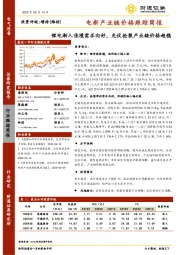 电新产业链价格跟踪简报：锂电渐入佳境需求向好，光伏抢装产业链价格趋稳
