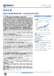 医药生物行业周报:CXO多维度跟踪指标更新,坚定看好板块长逻辑