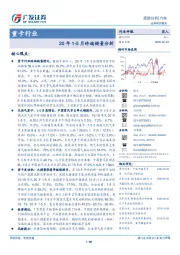 汽车-重卡行业：20年1-5月终端销量分析