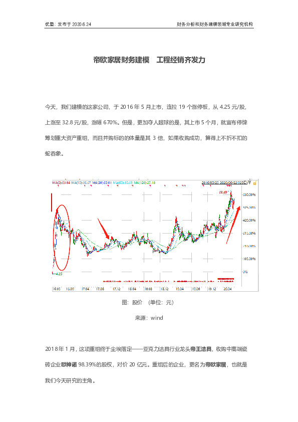 家具：帝欧家居财务建模 工程经销齐发力