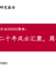 化工行业2020H2策略：二十年风云汇聚，周期与成长碰撞