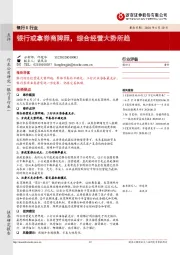 银行Ⅱ行业： 银行或拿券商牌照，综合经营大势所趋