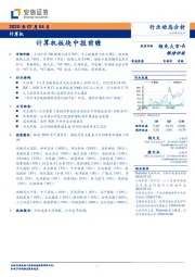 计算机：计算机板块中报前瞻