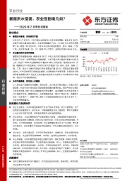 2020年7月农业月度谈：暴雨洪水侵袭，农业受影响几何？