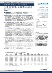 化工行业2020年7月第2周周报：行业景气持续修复，继续推荐化工成长股