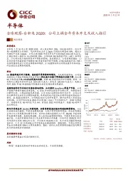 半导体：全球观察-台积电2Q20：公司上调全年资本开支及收入指引