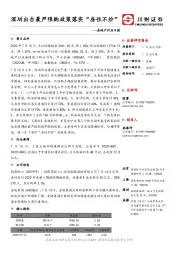 房地产行业日报：深圳出台最严限购政策落实“房住不炒”