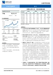 电子行业月度报告：消费旺季开启，需求持续回暖