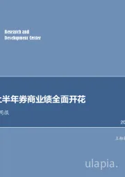 非银行金融行业周报：投行带动上半年券商业绩全面开花