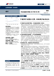 非金属建材周报（20年第30周）：中建材开启整合大幕，积极做多板块龙头