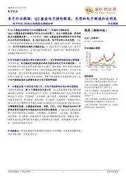 电子行业2020Q2机构重仓持股分析：电子行业跟踪：Q2基金电子持仓新高，光学和电子制造加仓明显
