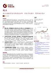 化工-基金2Q20重仓及陆港通分析：重仓占比提升，聚焦细分龙头