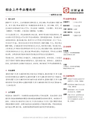 材料行业日报：铝企上半年业绩向好