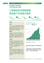 中国房地产市场报告二零二零年第二季度：二季度经济反弹超预期 商业地产市场逐步复苏