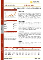 电新行业周报：宁德时代全球化布局再加码，风光平价规模超预期