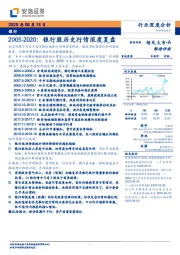 2005-2020：银行股历史行情深度复盘