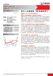 建材2020年1-7月投资数据简评：新开工延续强势，H2基建高景气