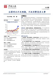 大消费深度报告：社零同比不及预期，不改消费复苏大势