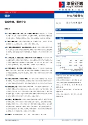 煤炭行业月度报告：供应收缩，需求分化