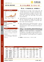 化工行业周报：纯MDI、PO价格持续上涨，积极增配化工