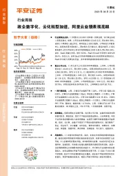 计算机行业周报：政企数字化、云化转型加速，阿里云业绩表现亮眼