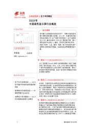 电子系列概览：2019年中国柔性显示屏行业概览