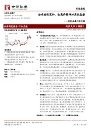 有色金属行业月报：全球继续宽松，金属价格维持高位盘整