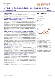 电子行业《周观点》系列：电子周报：消费电子秋季值得期待，海外不确定性冲击半导体