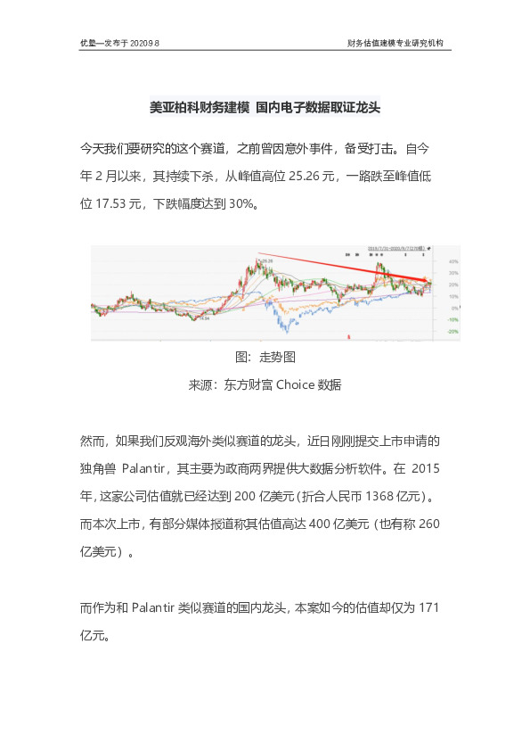 美亚柏科财务建模 国内电子数据取证龙头