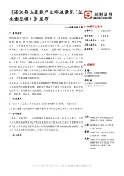 制造行业日报：《浙江舟山氢能产业实施意见（征求意见稿）》发布