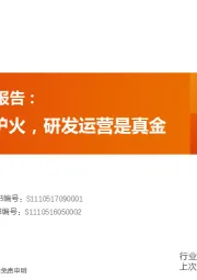 游戏行业深度报告:买量市场红炉火,研发运营是真金