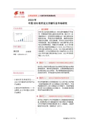 2019年中国SDS软件定义存储行业市场研究
