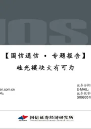 【国信通信·专题报告】硅光模块大有可为