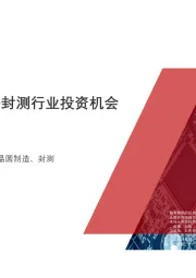2020年中国集成电路封测行业投资机会研究概览