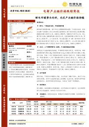 电新产业链价格跟踪简报：锂电回暖势头向好，光伏产业链价格持稳