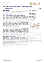 电子周报：iPhone12即将发布，电子板块强劲反攻