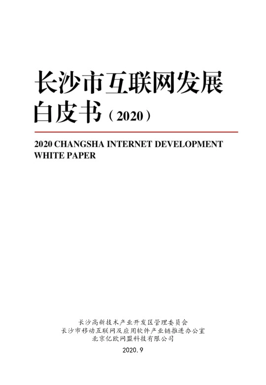 长沙互联网发展白皮书（2020）