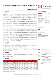 新能源汽车行业日报：9月国内汽车销量256.5万辆，同比增长12.8%