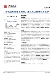 有色金属行业周报：新能源终端需求向好，建议关注钴锂价格反弹