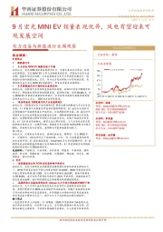电力设备与新能源行业周观察:9月宏光MINI EV销量表现优异,风电有望迎来可观发展空间