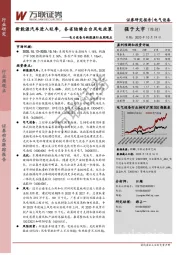 电力设备与新能源行业周观点：新能源汽车进入旺季，各省陆续出台风电政策