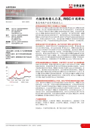 集成电路产业系列报告之二：内核架构意义凸显，RISC-V现新机