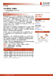 有色金属周报:LME铜价创一年新高