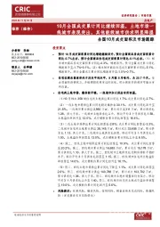 全国10月成交面积及市场跟踪:10月全国成交累计同比继续回温,土地市场一线城市表现突出,其他能级城市供求明显降温