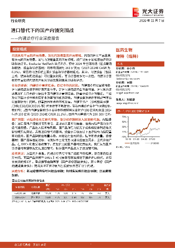 内镜诊疗行业深度报告：进口替代下的国产内镜突围战
