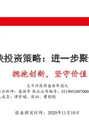 2021年医药板块投资策略：进一步聚焦结构性机会-拥抱创新，坚守价值